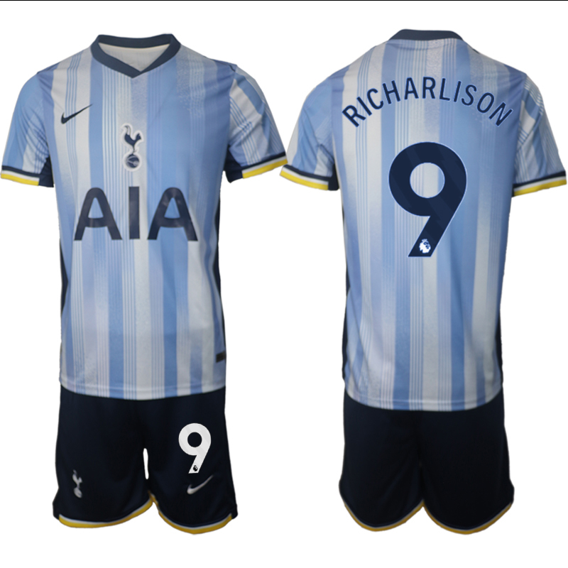 Men 2024-2025 Club Tottenham away Blue 9 Soccer Jersey